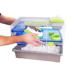 Rosewood Pico Small Animal Home Silver & Grey