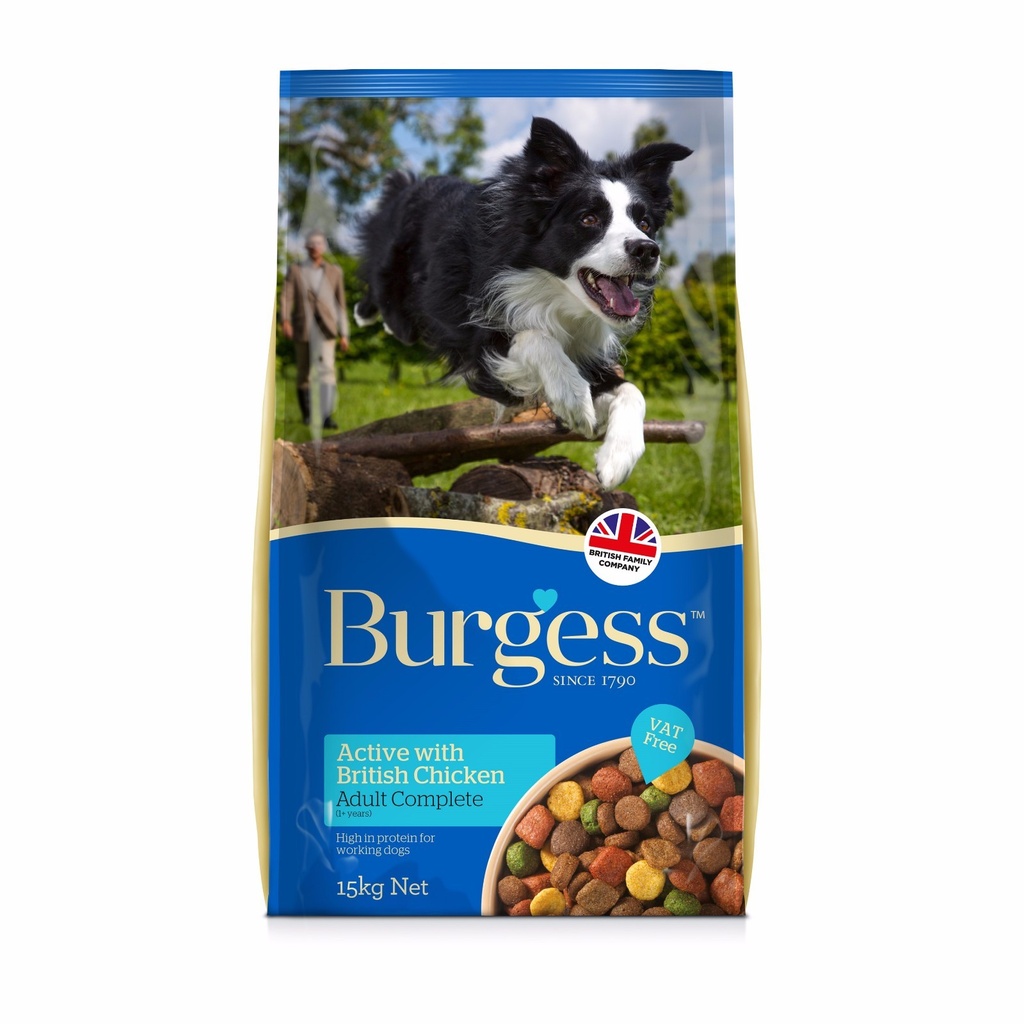 Burgess Supra Dog Active Adult With Chicken And Beef