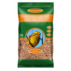 Johnston & Jeff Premium Wild Bird - Wheat Free with Suet