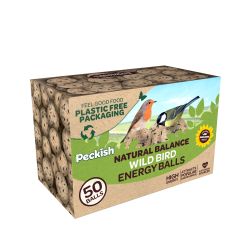 Peckish Natural Balance 50 Energy balls - Plastic Free Packaging