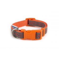 Ancol Collar Reflective Bone Orange
