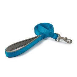Ancol Padded Nylon Lead Blue