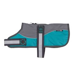 Animate Reflective Harness Coat Grey&Teal