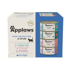 Applaws Natural Wet Cat Food Fish Selection Multipack in Broth 12pk