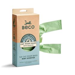 Beco Bags Eco Cat Poop Bags Mint Scented