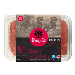 Benyfit Natural 80.10.10 Beef Meat Feast Raw Dog Food