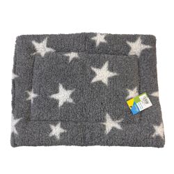 Bestpets Fleece Mattress Grey & White Star