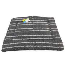 Bestpets Fleece Mattress Grey Stripe