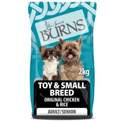 Burns Adult/Senior Dog Toy & Small Breed Chicken & Rice