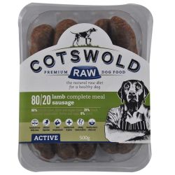 Cotswold Raw Active Sausage Lamb Frozen