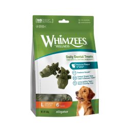 WHIMZEES Alligator Daily Dental Dog Chew Value Bag