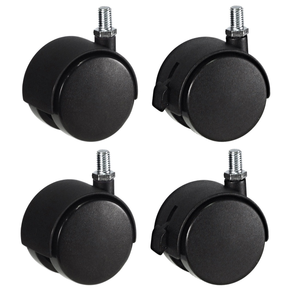 Castor Wheels For Cages, Furniture Etc (With Brakes)