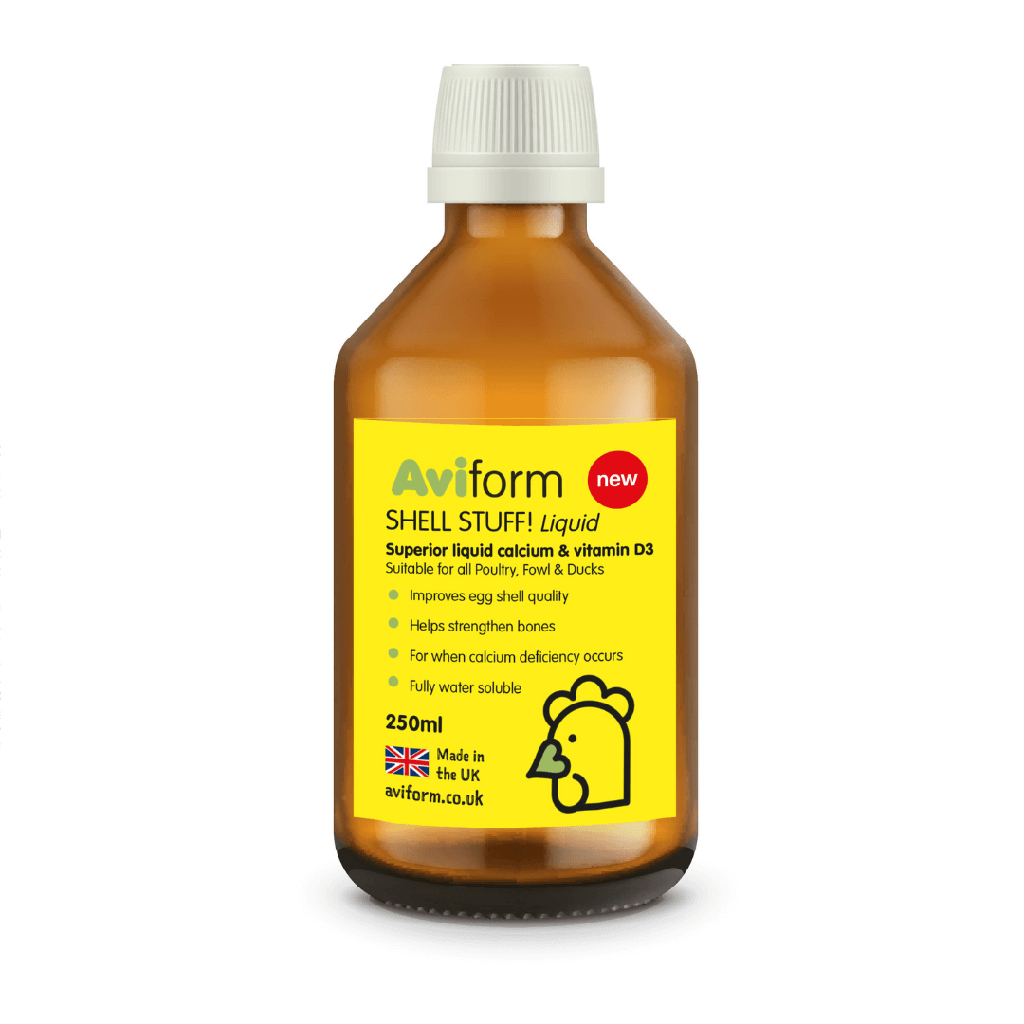 Aviform Shell Stuff! Liquid Calcium For Poultry Birds With Measuring Cup