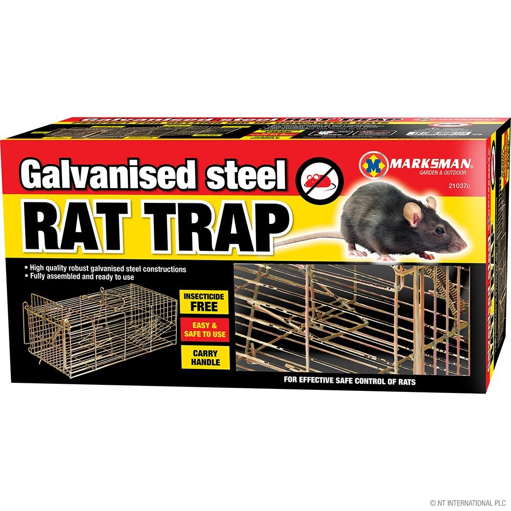 Heavy Duty Metal Humane Safe Control Live Squirrels, Rodents/Rat Trap/ Cage