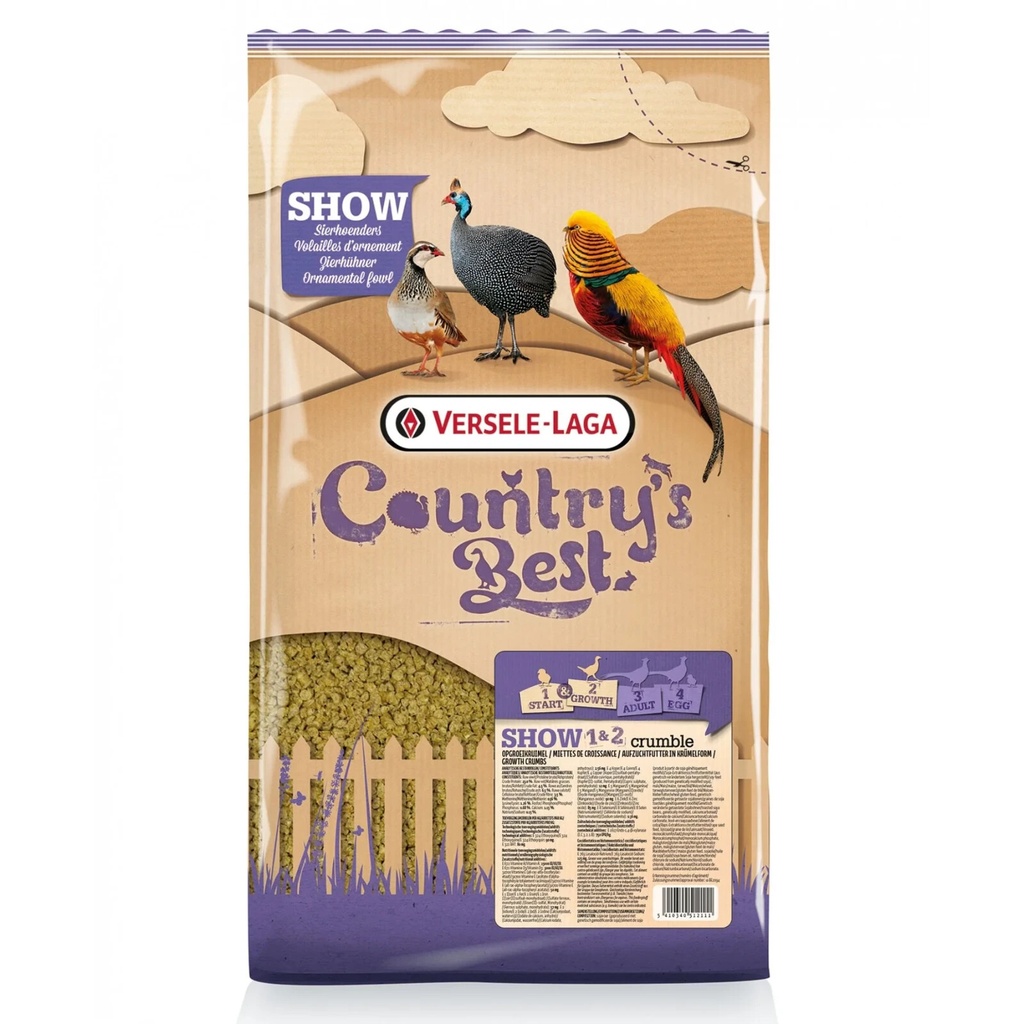 Versele-Laga Country Best Show 1 & 2 - Growth & Crumbs For 1 Day Old Chicks