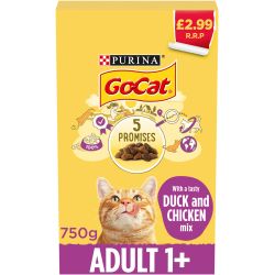GO-CAT 1+ Adult Cat Chicken & Duck PMP £2.99