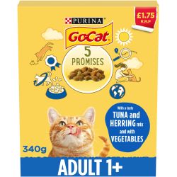 GO-CAT 1+ Adult Cat Herring & Tuna PMP£1.75