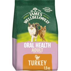 James Wellbeloved Oral Health Adult Dry Cat Food Turkey