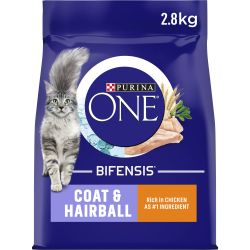 PURINA ONE Adult Cat Coat & Hairball Chicken