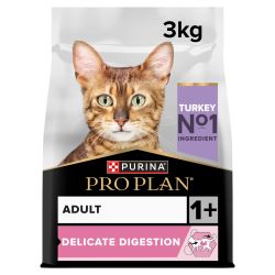 PRO PLAN 1+ Adult Cat Delicate Digestion Turkey
