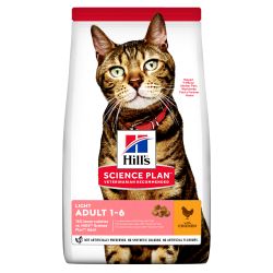 Hill's Science Plan Adult Cat Light Dry Food Chicken Flavour