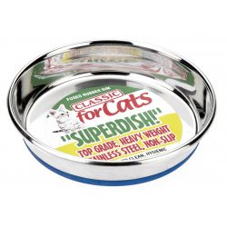 Classic Large Non-Slip Cat Stainless Steel Superdish