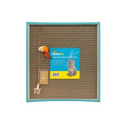 Bestpets Boxing Ring Cat Scratcher with Mouse and Catnip