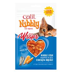 Catit Nibbly Wraps Chicken Wrapped Fish Treats