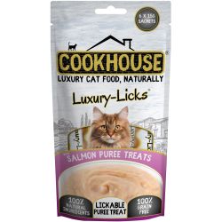 Cookhouse Cat Luxury Licks Salmon Puree