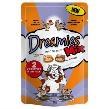Dreamies Mix Cat Treats with Tasty Chicken & Delectable Duck