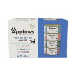Applaws Natural Wet Cat Food Fish Selection Multipack in Broth 24pk