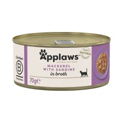 Applaws Natural Wet Cat Food,  Mackerel with Sardine in Broth