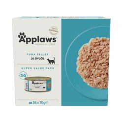 Applaws Tuna Fillet in Broth Super Value Pack 36pk