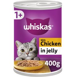 Whiskas Adult Wet Cat Food Chicken in Jelly Tin