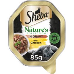 Sheba Natures Collection Cat Food Tray Chicken & Red Pepper in Sauce