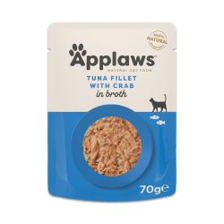 Applaws Natural Wet Adult Cat Food Tuna Fillet with Crab in Broth 12pk