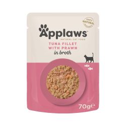 Applaws Natural Wet Cat Food Tuna Fillet with Prawn in Broth