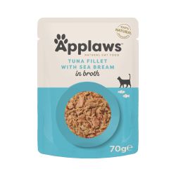 Applaws Natural Wet Cat Food Tuna Fillet with Sea Bream in Broth