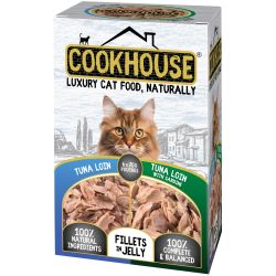 Cookhouse Cat Tuna Loin Fillets In Jelly 6pk