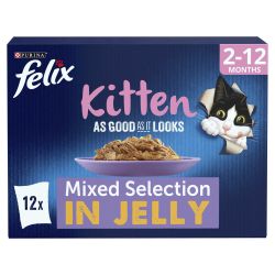 FELIX As Good As it Looks Kitten Mixed in Jelly 12pk