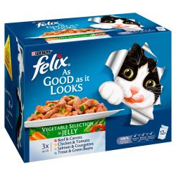 Felix As Good As It Looks Vegetable Selection in Jelly 12pk
