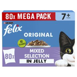 FELIX Original Senior 7+ Mixed Selection in Jelly 80pk