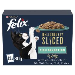 FELIX pouches Deliciously Sliced Fish Selection in Jelly 12pk