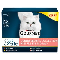 GOURMET Perle Connoisseur's Collection in Gravy 12pk PM£5.25