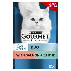 GOURMET Perle Mini Fillets Salmon & Saithe PMP 2/£1.29