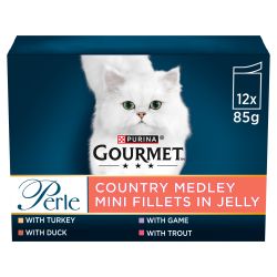 GOURMET Perle Pouches Country Medley Mini Fillets in Jelly 12pk