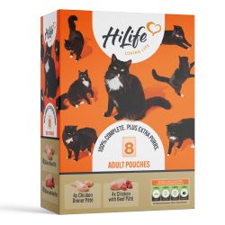 Hi Life Pouches Cat Chicken Pate Recipes 8pk
