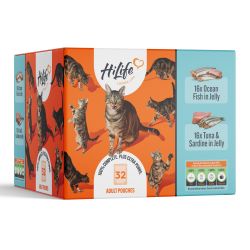 HiLife Cat Ocean Fish Recipes in Jelly Pouch 32 pack