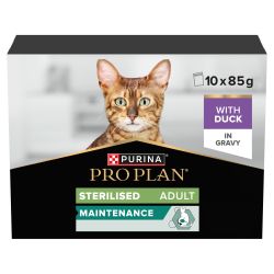 Pro Plan Adult Cat Sterilized Maintenance Duck in Gravy 10pk