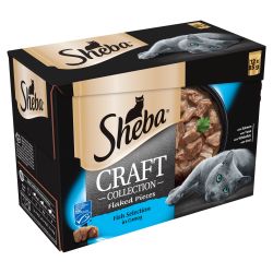 Sheba Craft Cat Pouches Fish Selection in Gravy 12pk